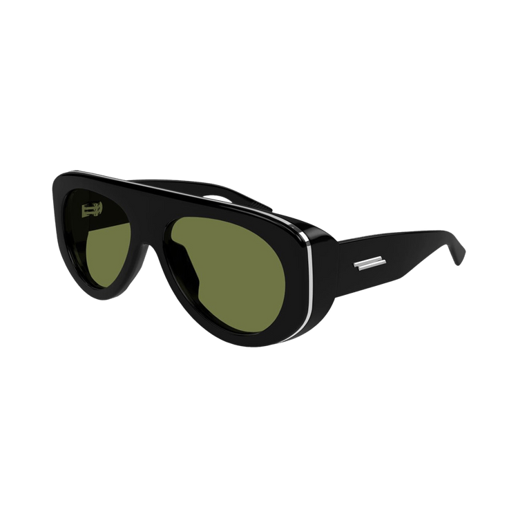 Bottega Veneta Aviator Style Sunglasses — Black