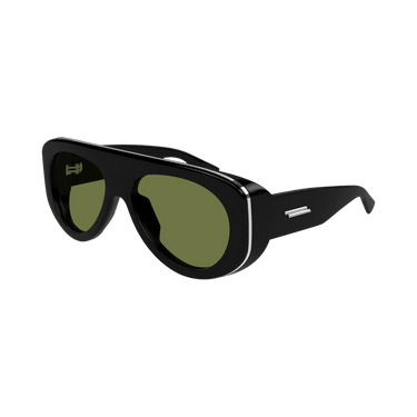 Bottega Veneta Aviator Style Sunglasses — Black