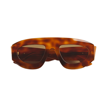 Bottega Veneta Geometric Sunglasses — Brown