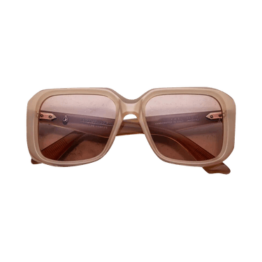 Jacques Marie Mage Square Sunglasses — Brown
