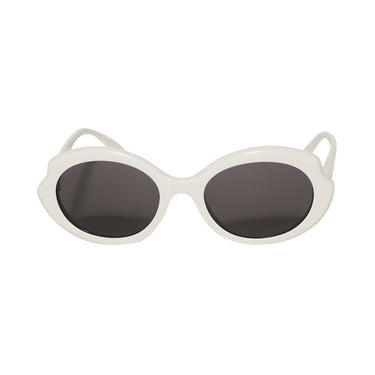 Loewe Oval Slim Sunglasses — White