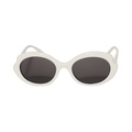 Loewe Oval Slim Sunglasses — White
