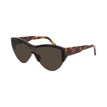 Balenciaga Shield Sunglasses — Brown
