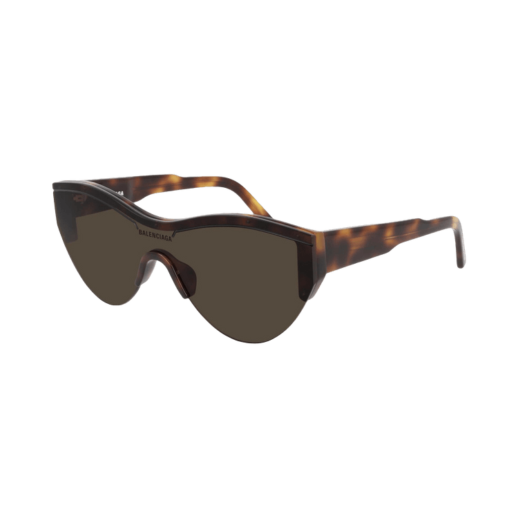 Balenciaga Shield Sunglasses — Brown