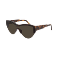 Balenciaga Shield Sunglasses — Brown
