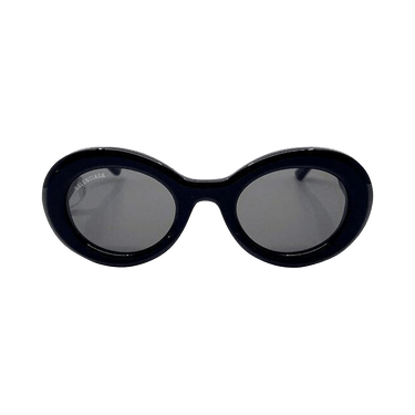 Balenciaga Oval Sunglasses — Black
