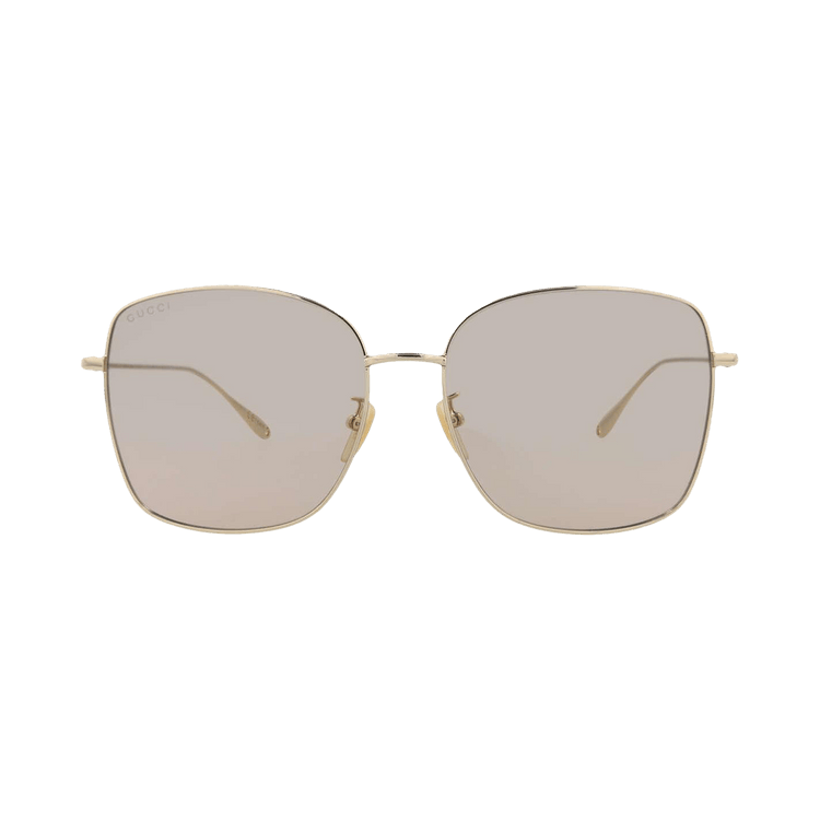Gucci Square Sunglasses — Gold