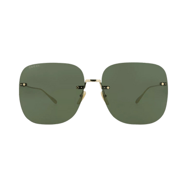 Gucci Square Sunglasses — Gold