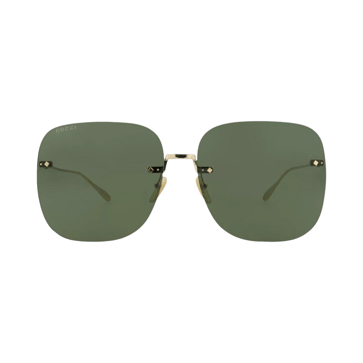Gucci Square Sunglasses — Gold