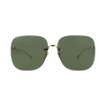 Gucci Square Sunglasses — Gold