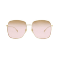 Gucci Square Sunglasses — Gold