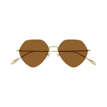 Gucci Geometric Sunglasses — Gold