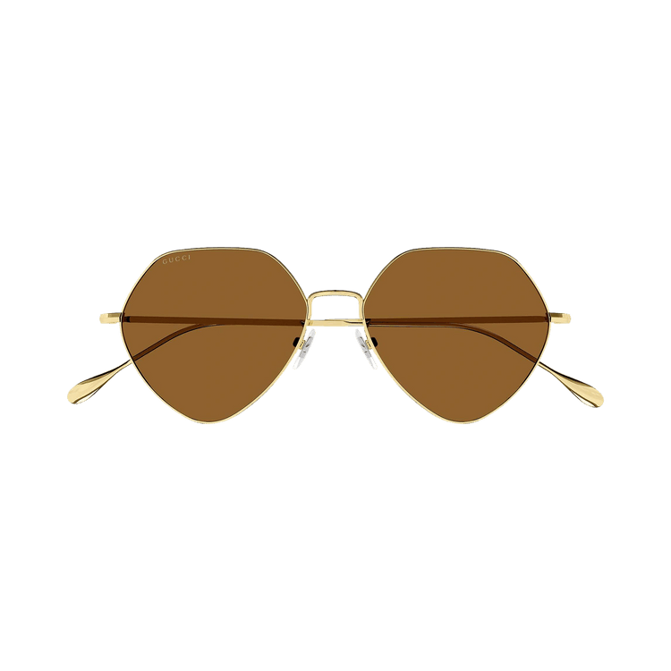 Gucci Geometric Sunglasses — Gold