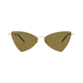 Saint Laurent Cat Eye Sunglasses — Gold