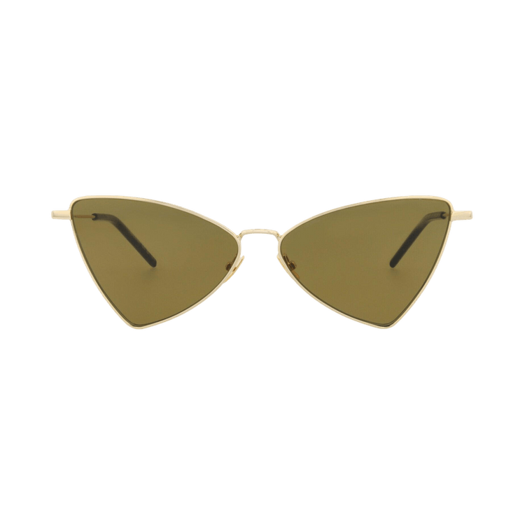 Saint Laurent Cat Eye Sunglasses — Gold