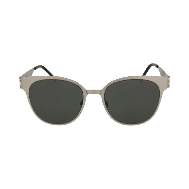 Saint Laurent Round Sunglasses — Silver
