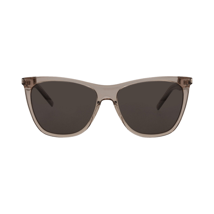 Saint Laurent Square Sunglasses — Brown