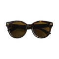 Bottega Veneta Dizzy Round Sunglasses — Brown