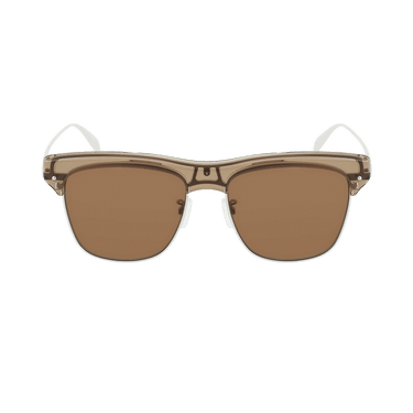 Alexander McQueen Square Sunglasses — Tan