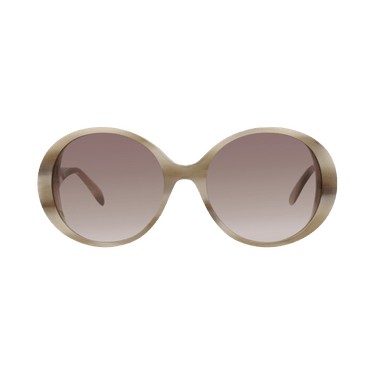 Alexander McQueen Round Sunglasses — Cream
