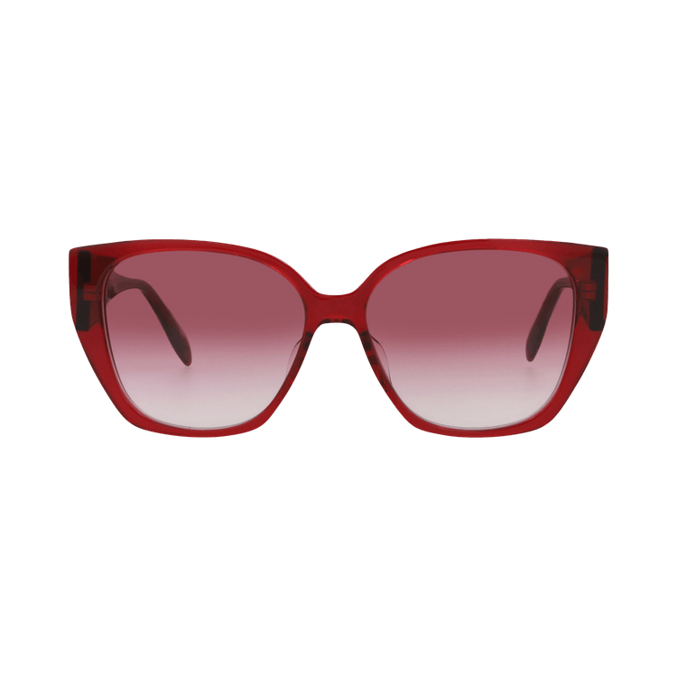 Alexander McQueen Cat Eye Sunglasses — Red