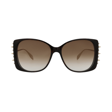 Alexander McQueen Square Sunglasses — Brown