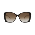 Alexander McQueen Square Sunglasses — Brown