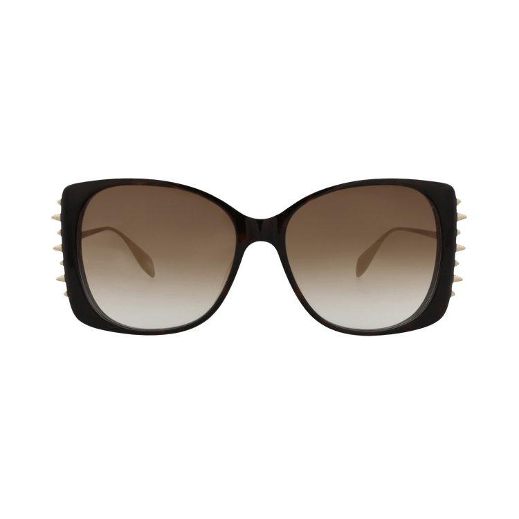Alexander McQueen Square Sunglasses — Brown