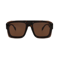 Alexander McQueen Square Sunglasses — Brown