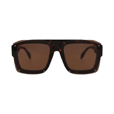 Alexander McQueen Square Sunglasses — Brown