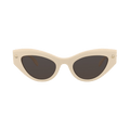 Alexander McQueen Cat Eye Sunglasses — Cream