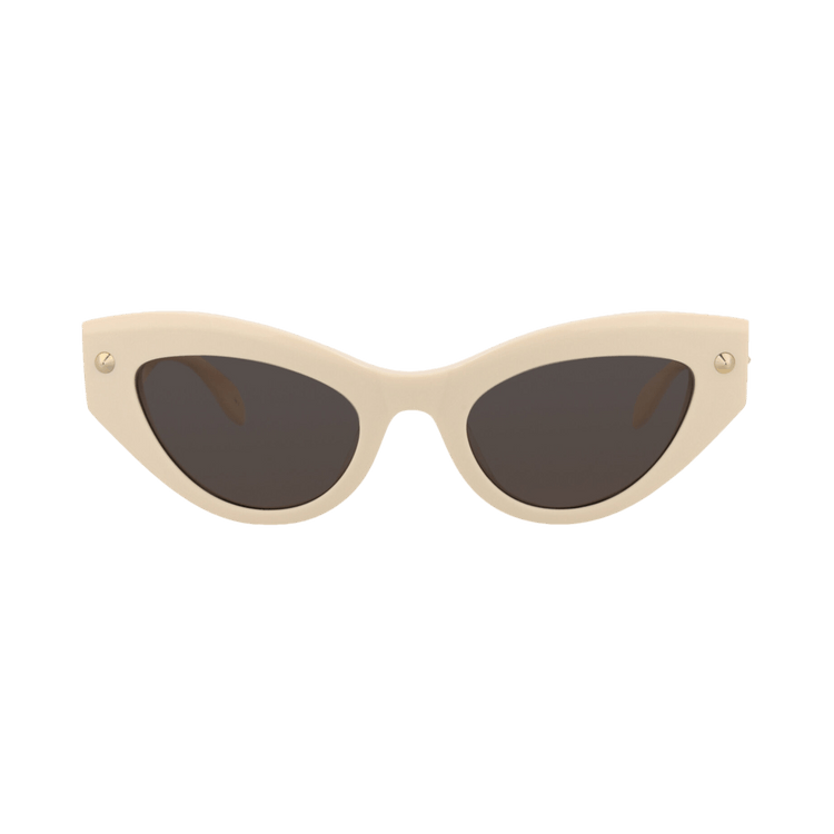 Alexander McQueen Cat Eye Sunglasses — Cream