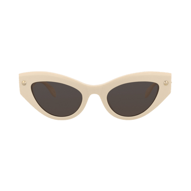 Alexander McQueen Cat Eye Sunglasses — Cream