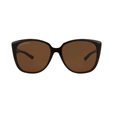 Balenciaga Square Sunglasses — Brown