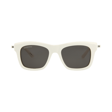 Balenciaga Square Sunglasses — Cream