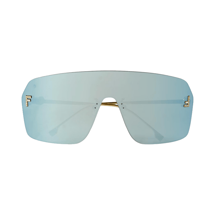 Fendi Shield Sunglasses — Gold