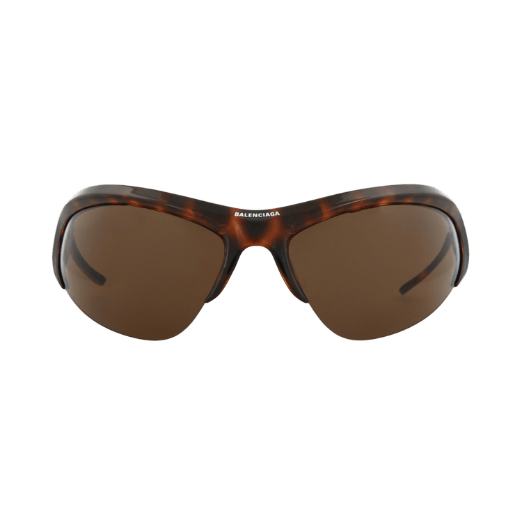 Balenciaga Shield Bio Injection Sunglasses — Brown