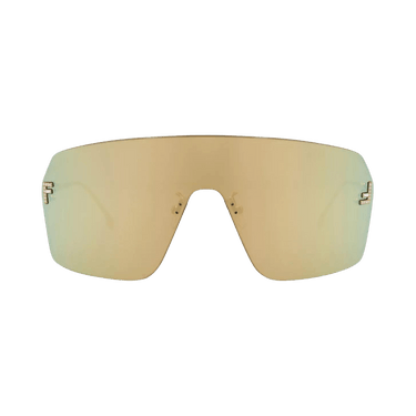 Fendi Shield Sunglasses — Gold
