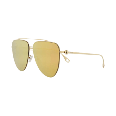 Fendi Aviator Sunglasses — Gold