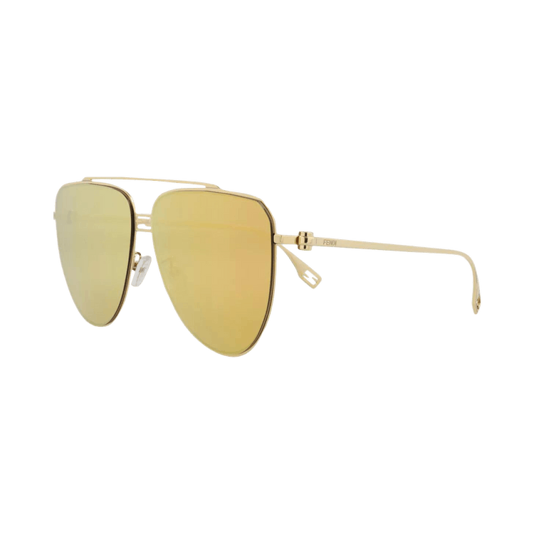 Fendi Aviator Sunglasses — Gold