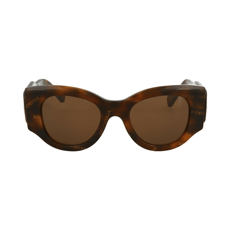Balenciaga Round Sunglasses — Brown