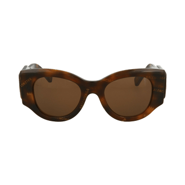 Balenciaga Round Sunglasses — Brown