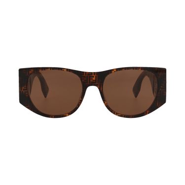 Fendi Round Sunglasses — Brown