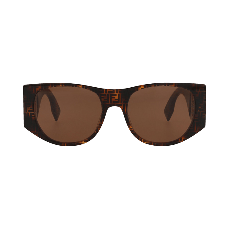 Fendi Round Sunglasses — Brown