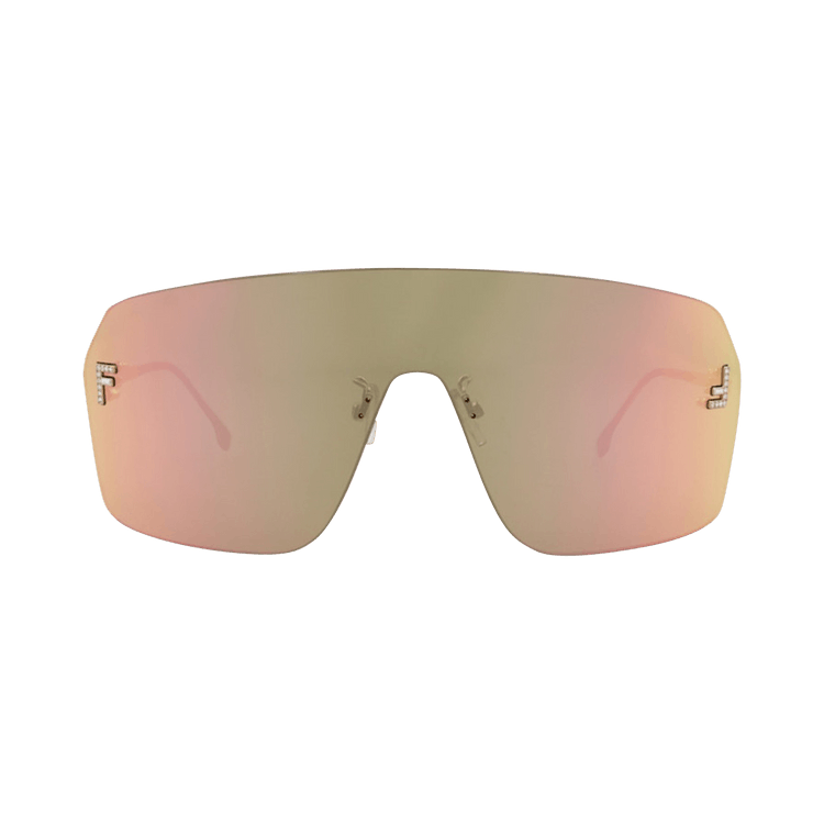 Fendi Shield Sunglasses — Gold