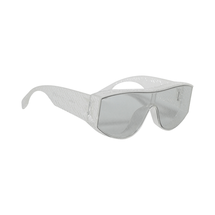 Fendi Shield Injection Sunglasses — Silver