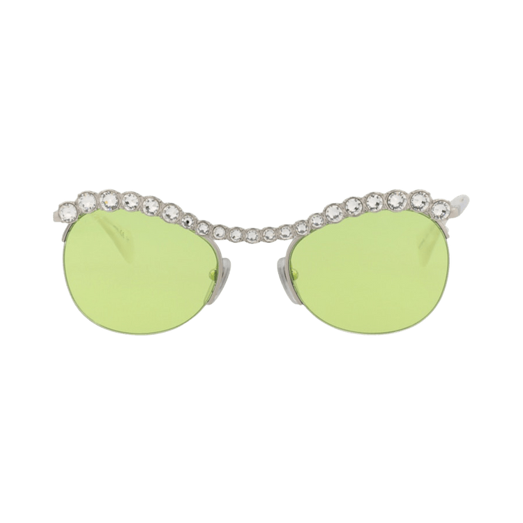 Gucci Round Sunglasses — Silver