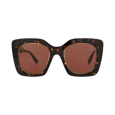 Gucci Square Sunglasses — Brown