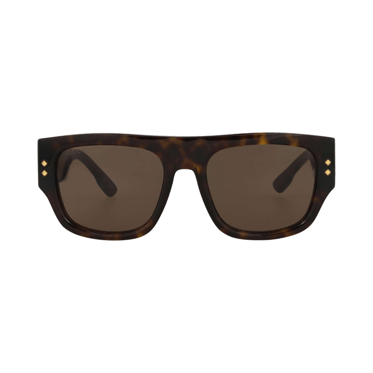 Gucci Square Sunglasses — Brown