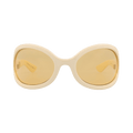 Gucci Shield Injection Sunglasses — White